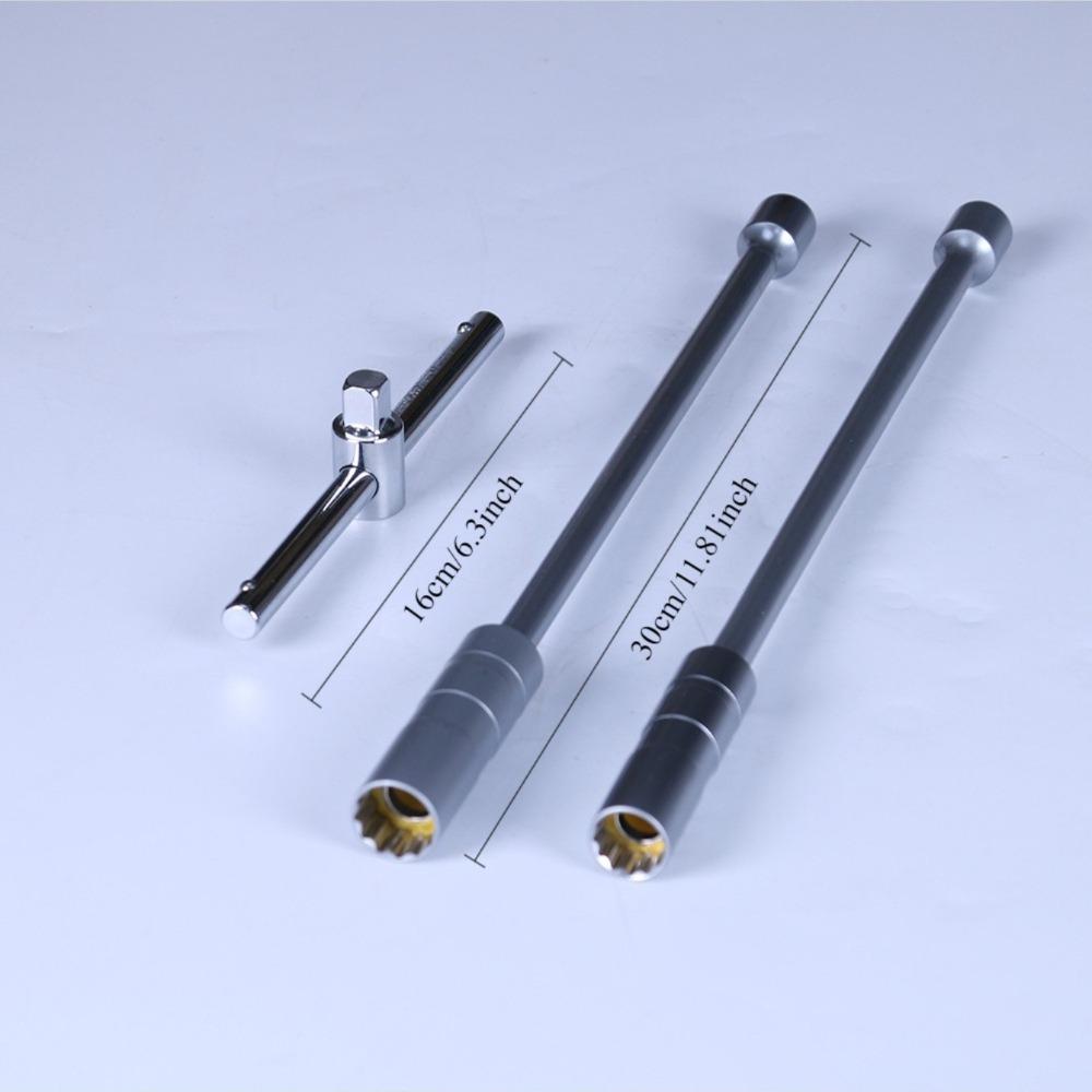 14mm 16mm Spark Plug Disassembly Tool Wrench Magnetic Socket 3/8 Inch 12 Point Rotation Wax Key 16mm Magnet Pull Out Spark Plug