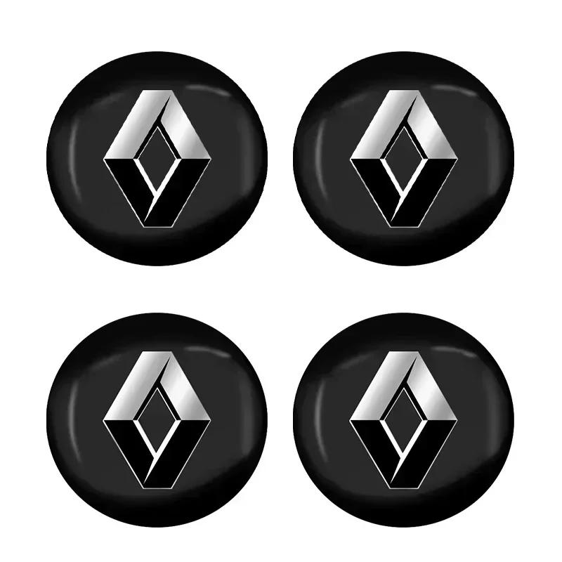 For Renault 2026 New Hub Caps 4pcs 56mm Car Wheel Center Hub Cap Rim Cover Emblem Sticker For Renault Clio Laguna 2 Megane 3 Dus