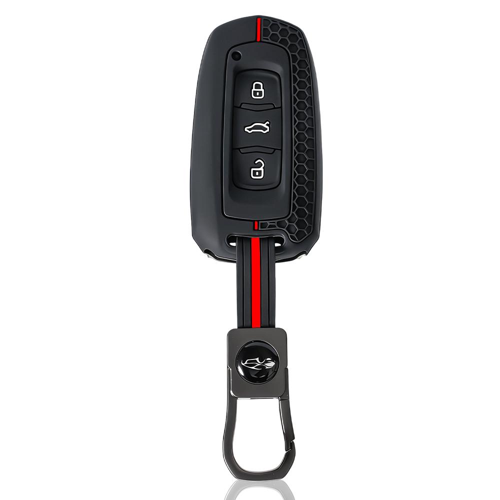 Силиконовый чехол-брелок для Geely Atlas Boyue Nl3 Ex7 Emgrandx7 Emgrarandx7 Suv Gt Gc9 Borui 3 кнопки Защитный корпус брелока