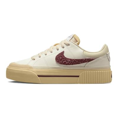 Court Legacy Lift Sail Dark Beetroot Женские кроссовки White Sesame Coconut-Milk DZ4766-133