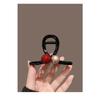 Atmospheric Cherry Red Ball Medium Hair Claw Women Elegant Half Grab Shark Clip Back Head Temperament Hair Accessories