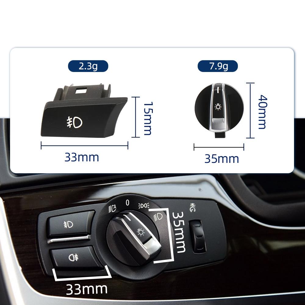 For BMW 5 7 Series X3 X4 F02 F10 F18 F07 F06 F25 F26 Headlight Switch Button Light Control Panel Fog Light Switch