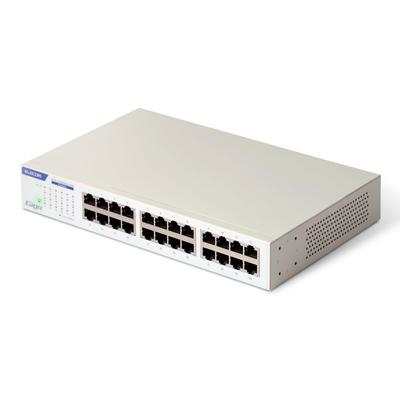 Коммутационный концентратор ELECOM Gigabit 24 порта Блок питания Металлический корпус Встроенный EHC-G24MN2-HW
