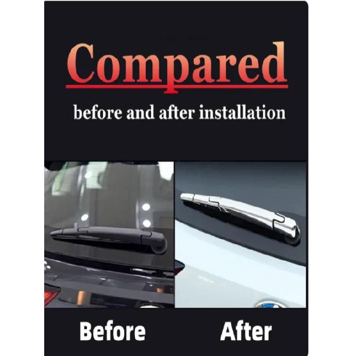 3d Sticker Rear Wipers Trim For Toyota Highlander Kluger -2024chrome Back Windshield Wiper Car Parts Decoration