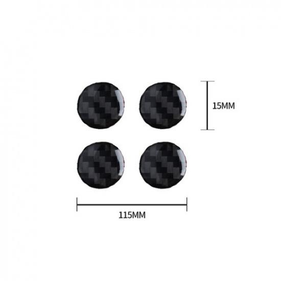 4 Pieces Bright Carbon Fiber Car Center Air Vent Point Sticker For Camaro 16-19