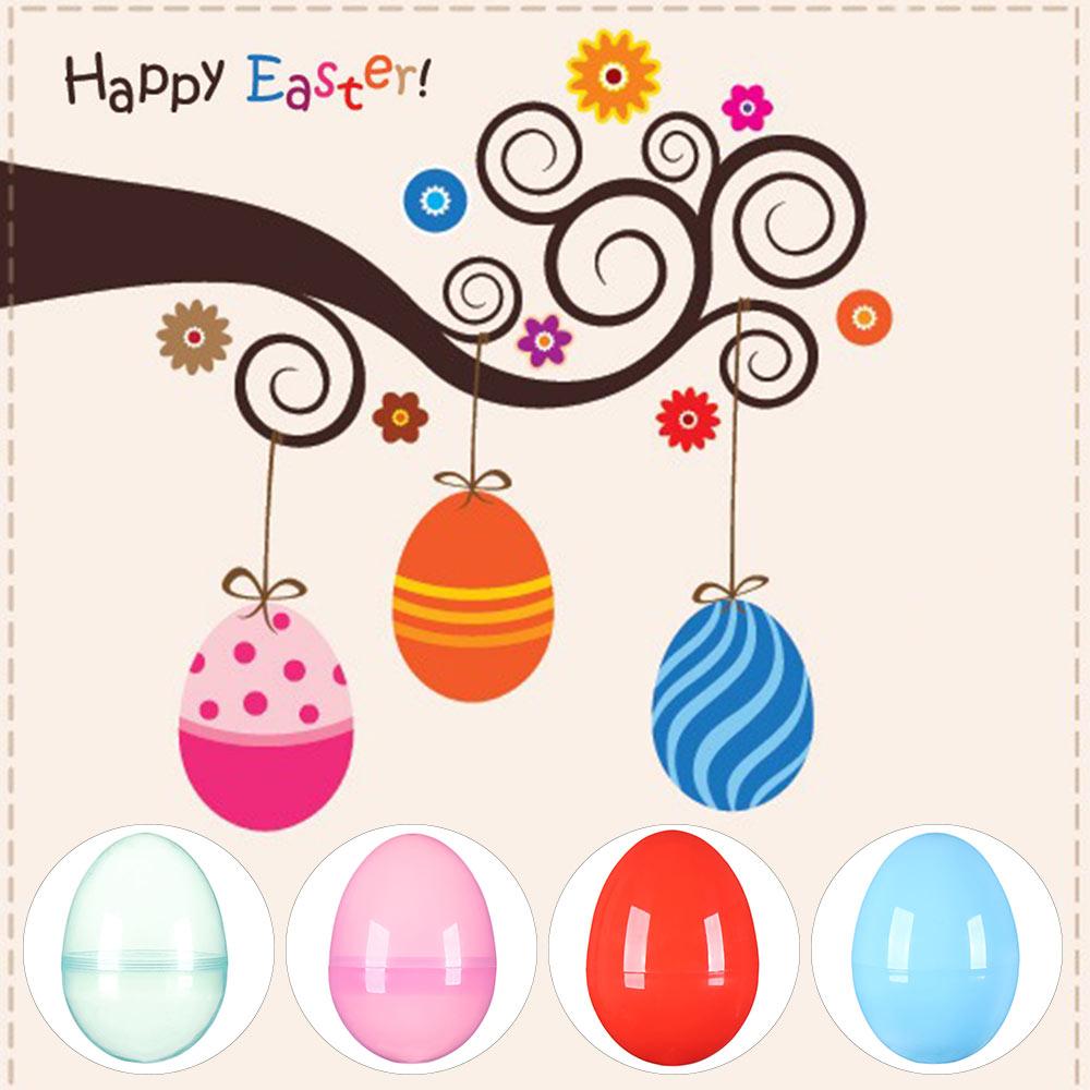 Toys Accessories Add Treats Decoration Easter Decor Party Decor Plastic Fillable Egg Easter Eggs
