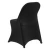 150 Pcs Black Chair Covers, Polyester Spandex Chair Cover, Stretch Slipcovers for Wedding Party Dining Banquet Flat-Front Chair Covers, Fits Chair