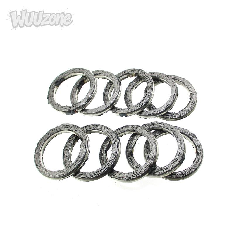 WUUzone 10PCS Exhaust Muffler Pipe Gasket ID 30mm For ATV Quad Scooter Moped Pit Dirt Bike 18291-028-306