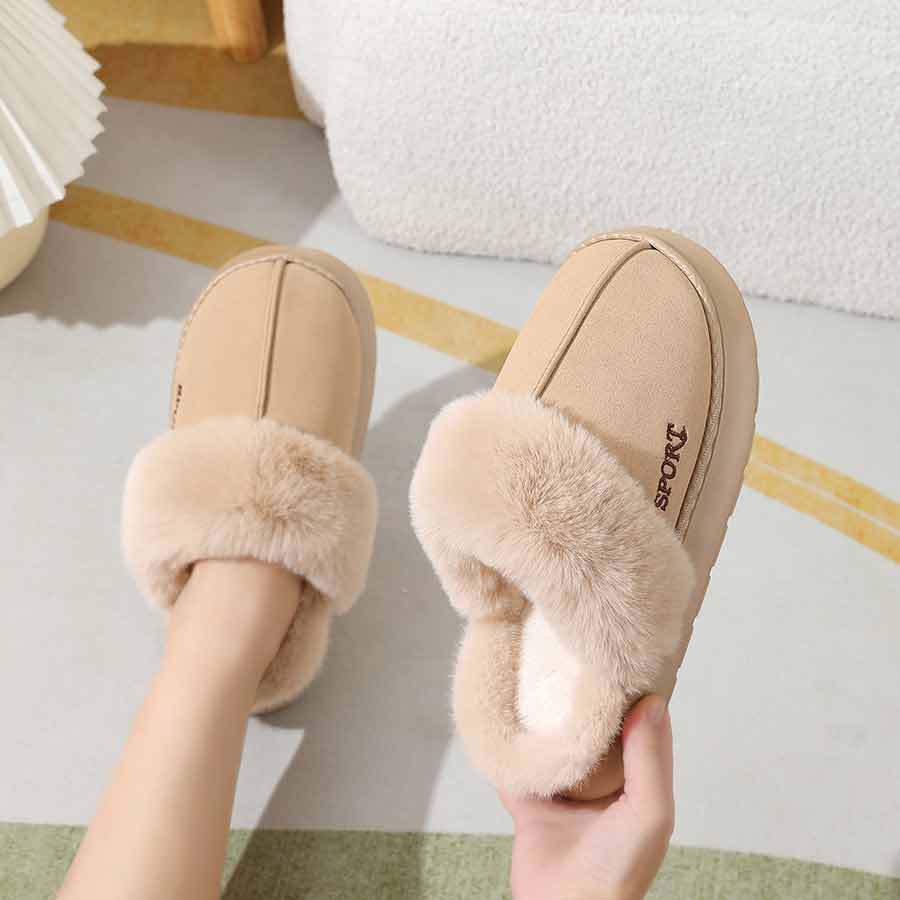 Плюшевые хлопковые тапочки для женщин на осень и зиму, подошвы из ЭВА для домашнего использования, теплые и легкие плюшевые домашние мужские тапочки