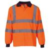 Mens Long-Sleeved Hi-Vis Polo Shirt