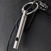 Ultralight Camping Whistle with Cord Titanium Whistle Pendant Emergency Whistle  Outdoor Survival