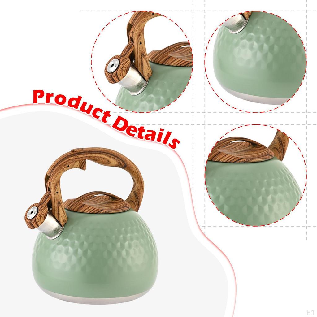 Whistling Tea Kettle Teapot for Stovetop Coffee Pot Stainless Steel Home
