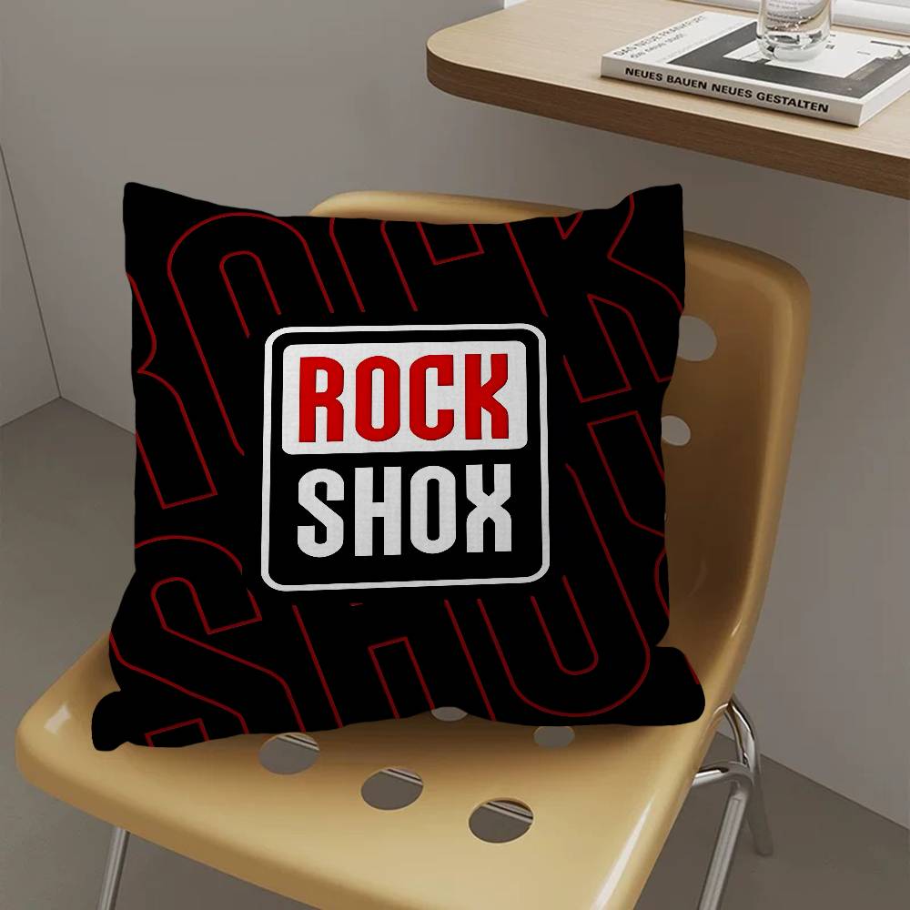 R-Rock-Shox Mountain Bike Personalized Pillow Dust Cover Bedroom Kids Party Decoration Pillowcase Birthday Children Gift