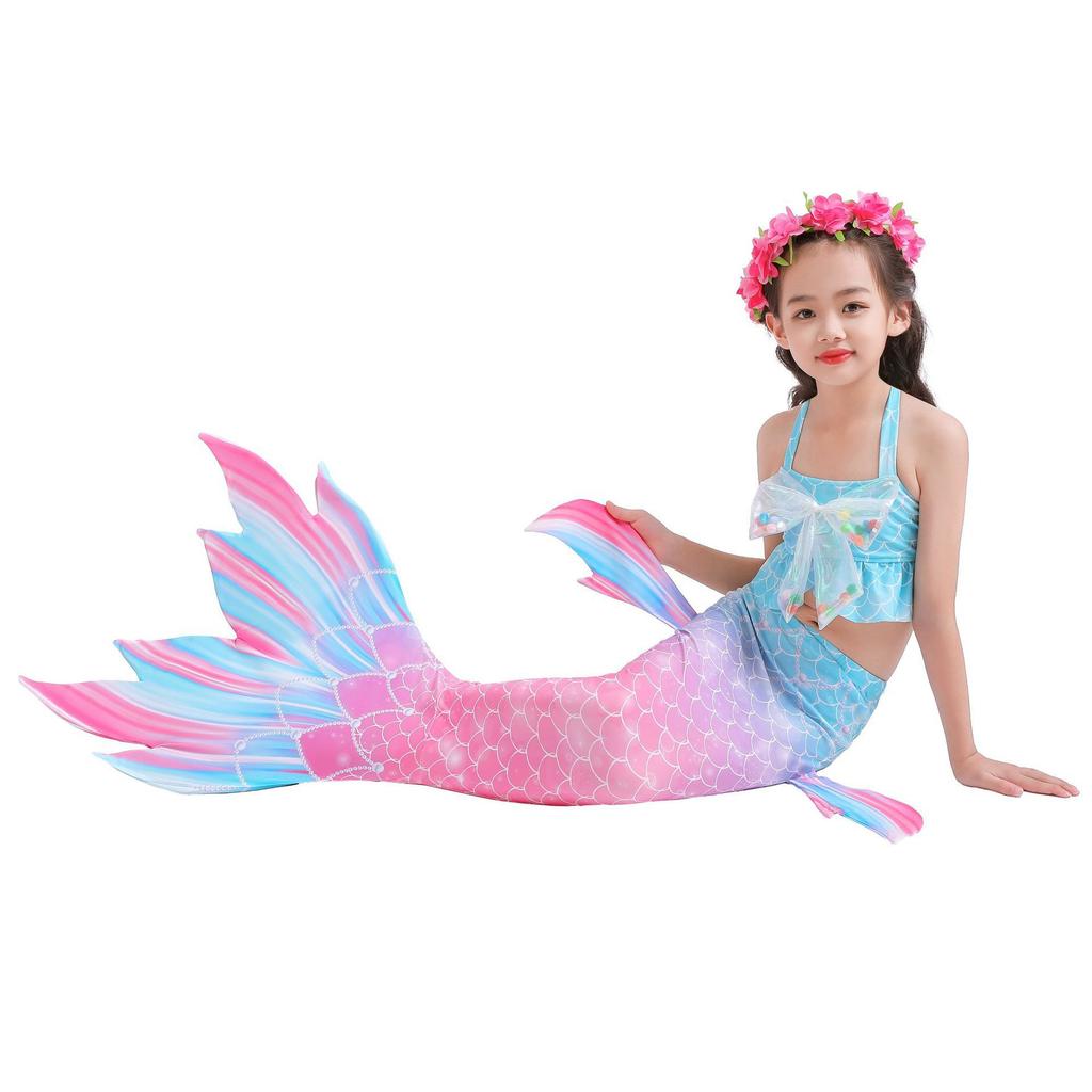 Ghnatygren Mermaid Swimsuit Mermaid Tail Swimsuit Girls Swimsuit Set Children's Hot Spring Swimsuit