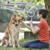 Metal Dog Whistle To Stop Barking Adjustable Sound Pitch Dog Whistle with Keychain Professional for Recall Cat Dog Training Tool