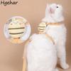 Pet Supplies Cat Harness Leash Collars Adjustable Cartoon Bee Breathable Small Dog Rope Outdoor Walking Kawaii Portable Simple