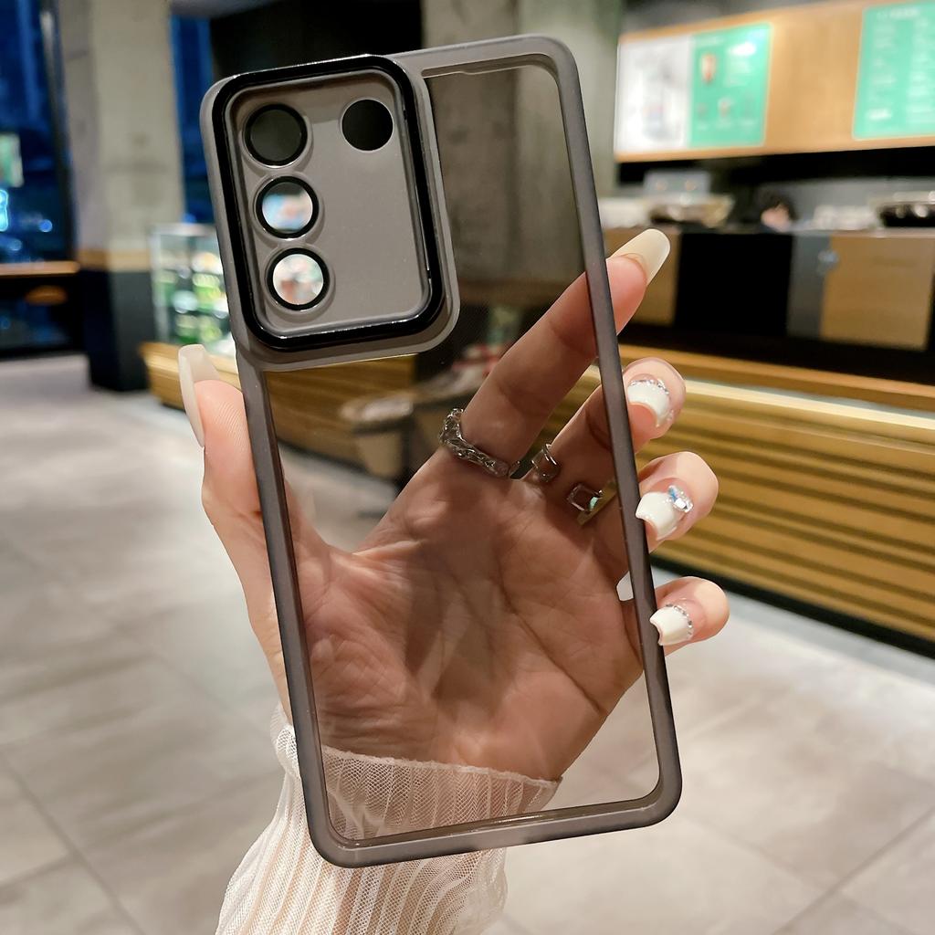 Мягкий силиконовый чехол для Vivo T2 V29 V27 V27e Y27 4G Y21 Y21s Y21T Y33S Y33T Y02 Y02A Y02t, чехол для задней панели телефона