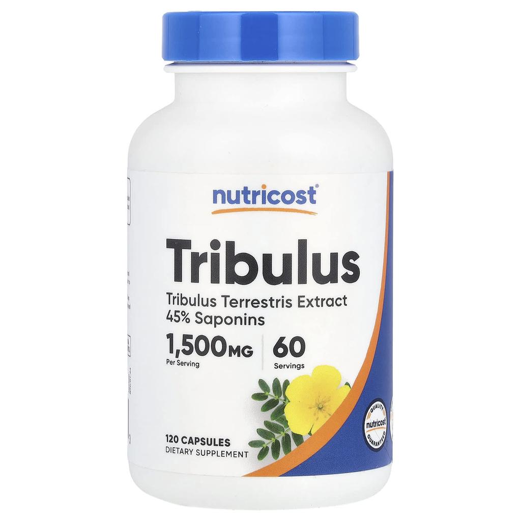 Nutricost, Трибулус, 1500 мг, 120 капсул (750 мг на капсулу)
