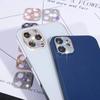 Для iPhone 13 12 11 Pro Max Mini Colorful Diamond Metal Защитная пленка для объектива камеры Блестящий кристалл Защитная паста Задняя крышка