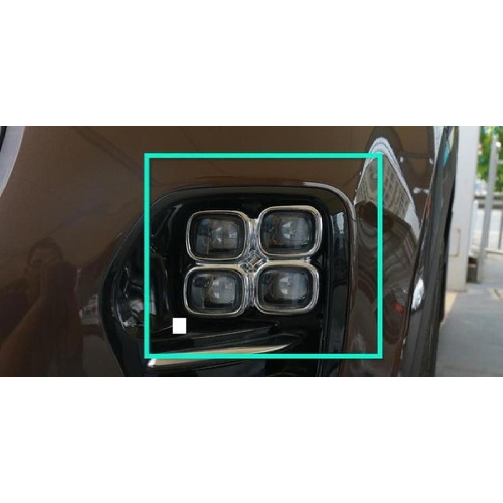 For Kia Sportage KX5 SX 17-18-19 Glossy Chrome Rear Fog Light Lamp Frame Trim