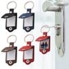 Photo Frame Key Chains PU Leather Car Key Ring Couples Friends Gifts Photo Keyring  Men