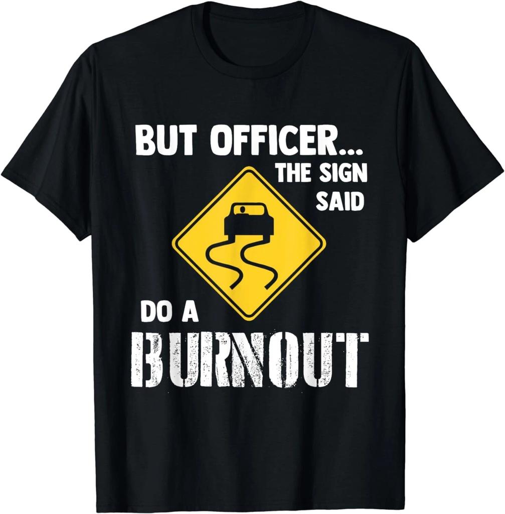 Funny Burnout & Muscle Car Shirts Men's Black Unisex T-Shirt