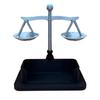 Подставка для визиток Весы правосудия Подставка для карточек Практичный декоративный настольный органайзер для юридического офиса и профессионального использования