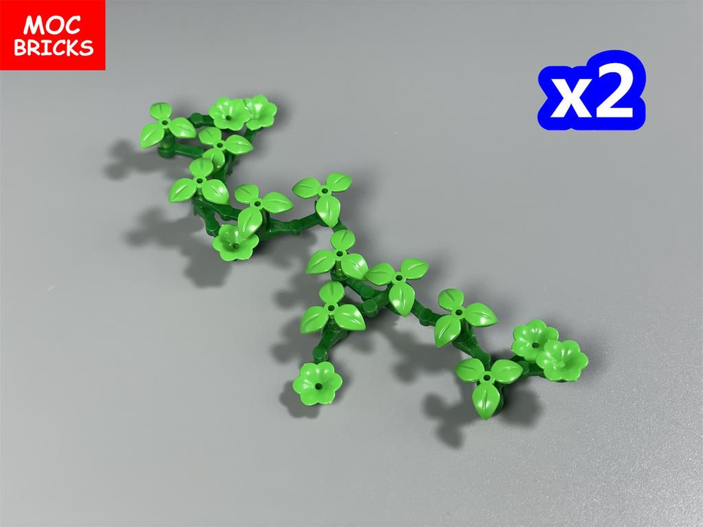 Конструктор MOC Цветок Ипомея Кусты Лиана Сделай сам Стена Дом Растение Сад Город Декор Собранные Частицы Фигурки Детские Игрушки