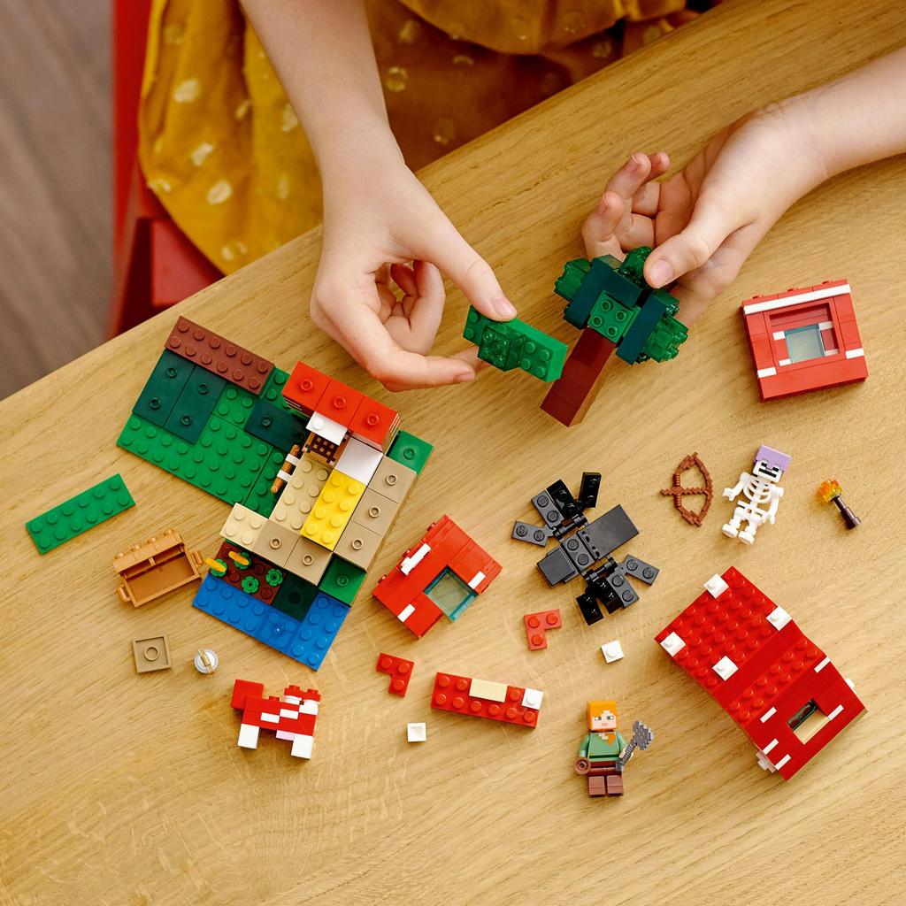 LEGO Minecraft Mushroom House Toy Подарок на день рождения Блок Рождество Мальчики Девочки Дети 8 лет 9 лет 10 лет Начальная школа