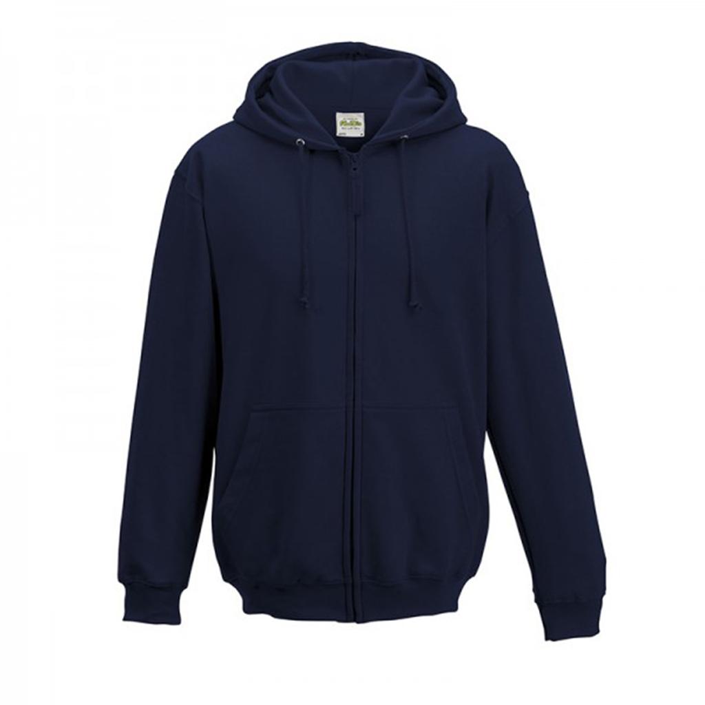 Awdis Plain Mens Hooded Full Zip Hoodie / Zoodie