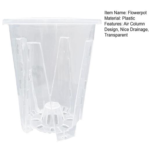 Transparent Orchid Pot Plant Pot With Drainage Holes Phalaenopsis Flower