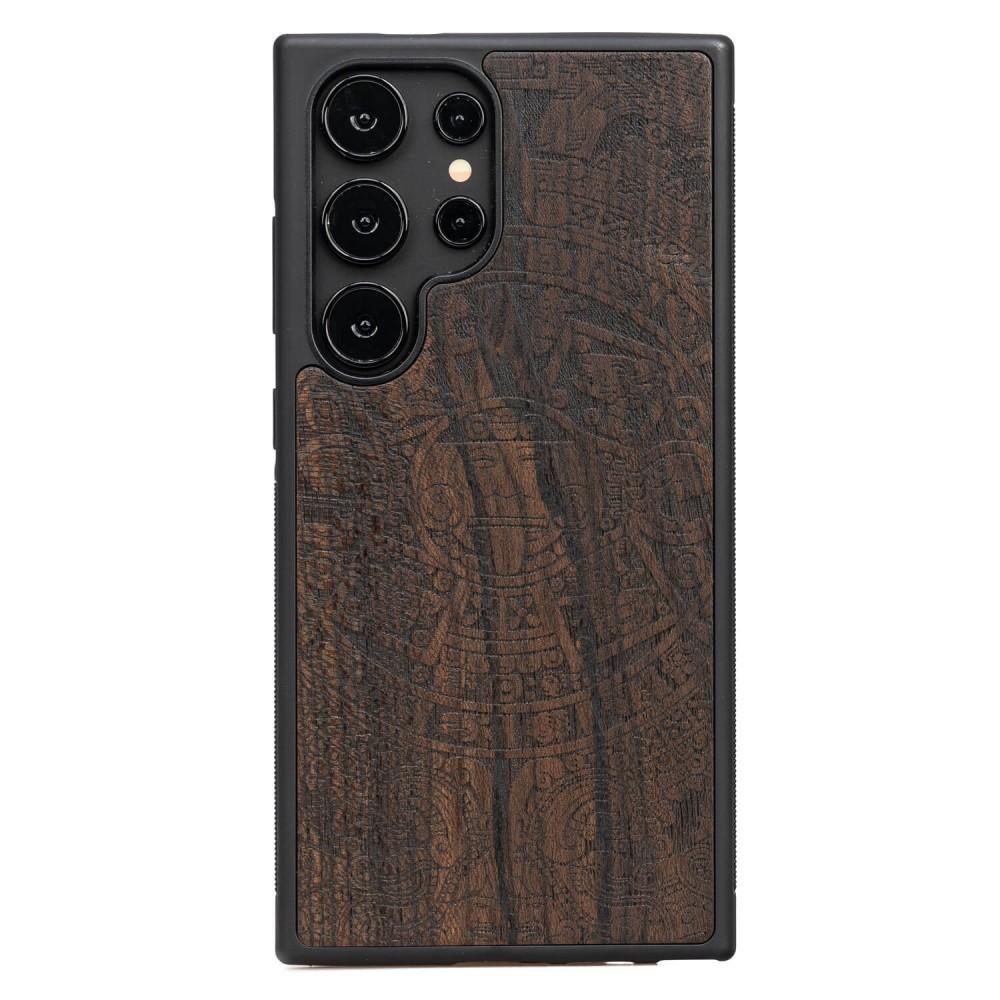 Bewood Wooden Case for Samsung Galaxy S24 Ultra Aztec Calendar Ziricote