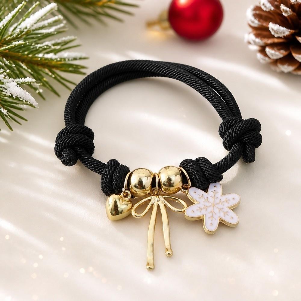 Adjustable Pendant Bracelet Cartoon Woven Rope Fashion Christmas Braided Hand Chain Best Friend