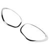 2pcs Headlight Ring Trim Bezel ABS Chrome Left Right Scratch Resistant Replacement for Cooper R60