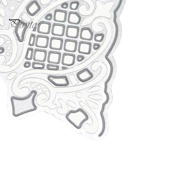 Cutting Stencil Flower Corner Pattern Smooth Lightweight Template Metal Mold for Daily Use