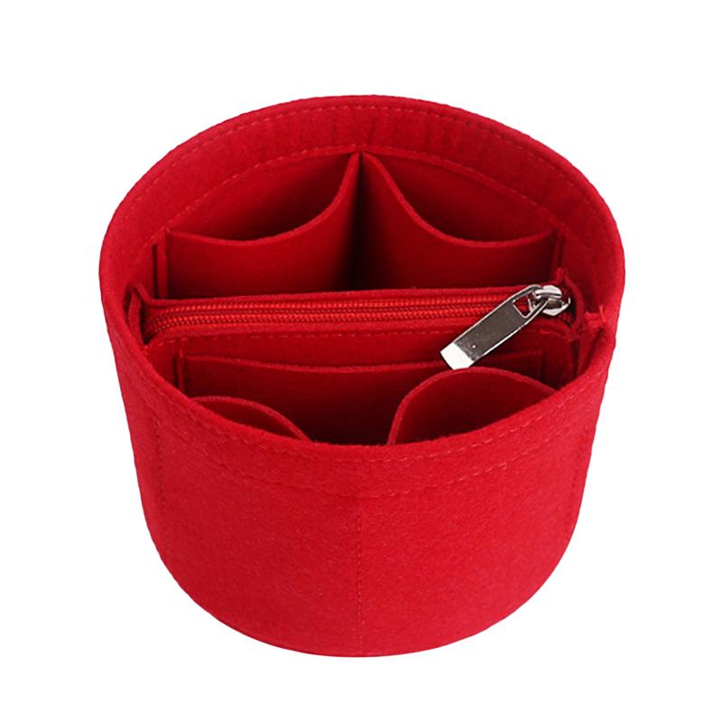 Женская косметичка, простая женская фетровая сумка-ведро, удобная портативная косметичка для отдыха, вместительная сумка для хранения