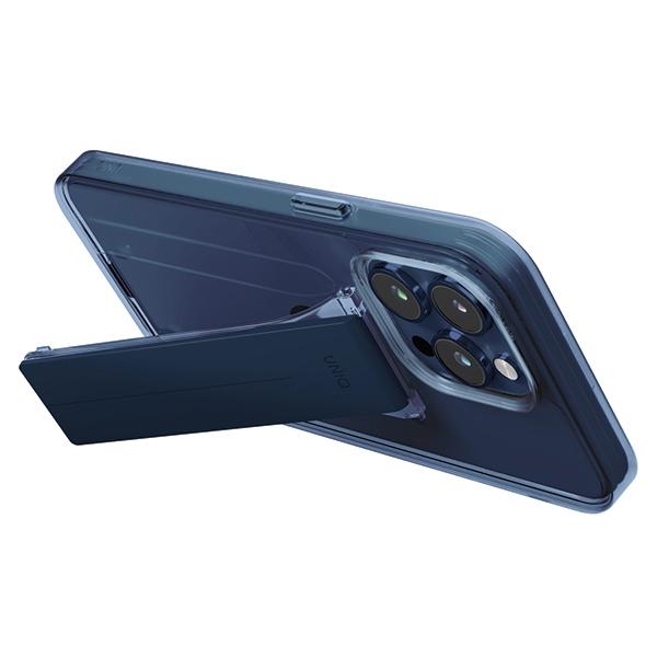 Etui do iPhone 15 Pro UNIQ Heldro Mount z Podstawką Niebieskie