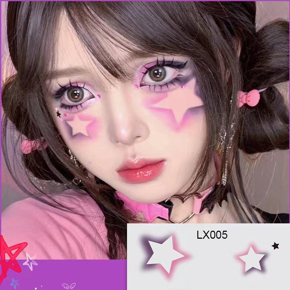 Временная тату-наклейка для румян Сонгкран Тату для лица Тату Звезда Тату для лица Водостойкий макияж M0X9