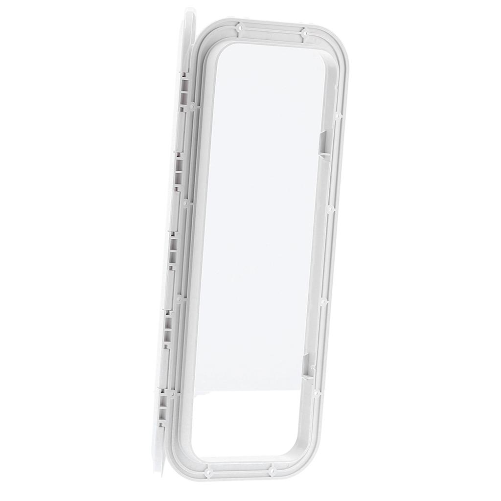 Deck Access   Inspection Cover 180 degrees  Hinged Lid Anti UV with Lock for Marine Boat 24 x 9.5in(White )