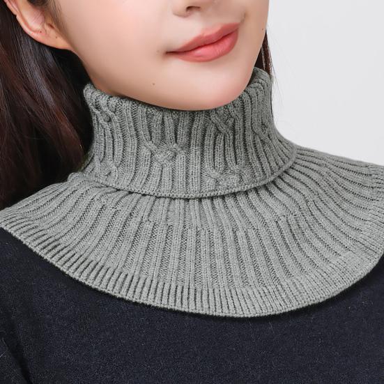 Fake Collar Scarf Quick-Drying Thickened Warm Fake Collar Scarf Winter Decorative Warm Neckwear Layering Scarf Accessory