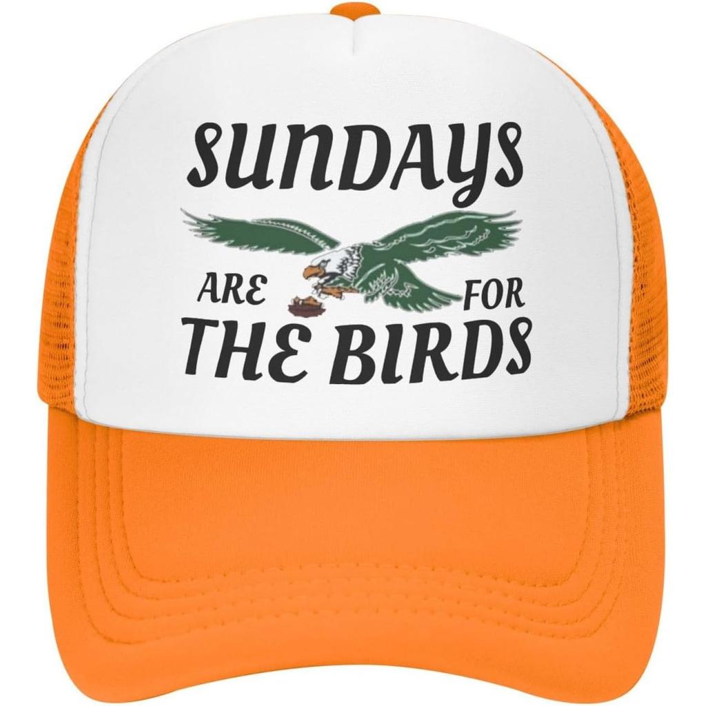 Sundays Are For The Birds Trucker Hat Breathable Polyester Mesh Adjustable Baseball Cap