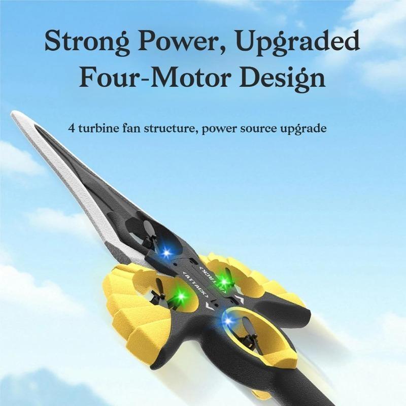 2.4G Радиоуправляемый планер «Летающий меч», Управление «Летающим мечом» рукой, Радиоуправляемый трюк, Переворот на 360°, Подъем одной кнопкой, Регулировка трех скоростей