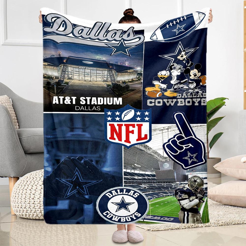 Dallas Blanket Comfortable Great for Bedding Couch Office Chair for All Occasions Warmthful Decor Ideal Gift for Friends Family Couples Picnic
