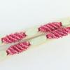 Used Vintage Japanese Kimono  Band tightening Pure silk Ivory Purple Aperture