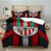 3PCS Football Athletic  Bedding set,Ideal for1pc Duvet Cover And 2pcs Pillowcases Perfect for Christmas gift,Ideal for Bedroom, Dormitory