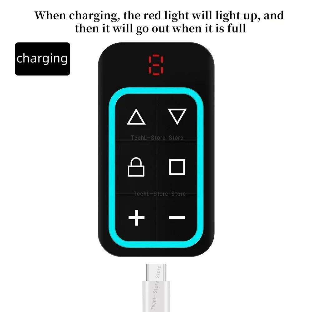 8-канальный перезаряжаемый клонер пультов для ворот, многочастотный 310-915 МГц, универсальный дубликатор с Type-C