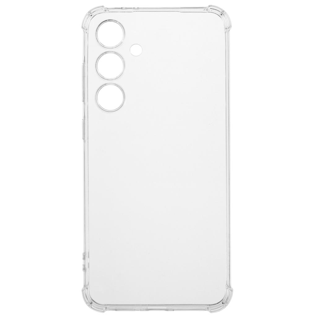 Для Samsung Galaxy S24 FE прозрачный чехол с четырьмя углами усиленный защитный мягкий чехол для телефона TPU