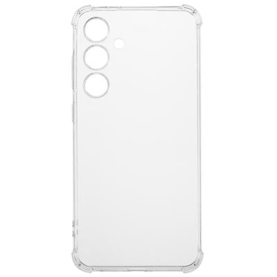 Для Samsung Galaxy S24 FE прозрачный чехол с четырьмя углами усиленный защитный мягкий чехол для телефона TPU