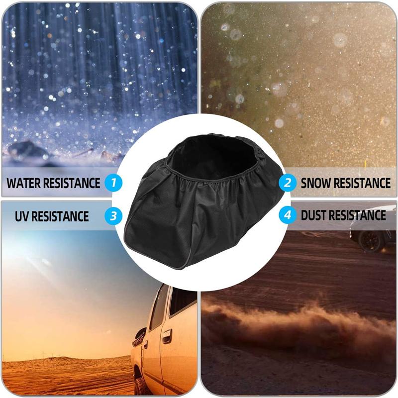 1/2 шт. Прочный 600D Мягкий Водонепроницаемый Пылезащитный Чехол для Лебедки Водитель Эвакуатор 8 000 -17 500 фунтов Черный Автомобильные Аксессуары