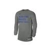 Футболка с круглым вырезом и длинным рукавом Dri-FIT NBA Letter Print, сезон 23-24, мужская, Golden State Warriors, серая FD9949-063